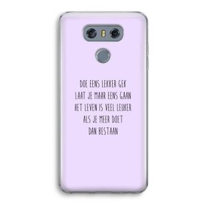 Gek: LG G6 Transparant Hoesje