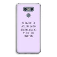 Gek: LG G6 Transparant Hoesje