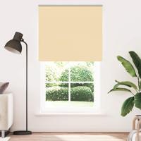 VidaXL Rolgordijn verduisterend 140x210 cm stofbreedte 136,6 cm beige