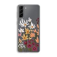Painted wildflowers: Samsung Galaxy S21 Plus Transparant Hoesje