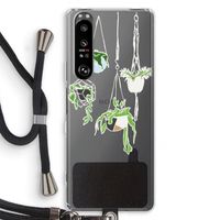 Hang In There: Sony Xperia 1 III Transparant Hoesje met koord