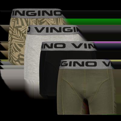Vingino winter ondergoed jongens - groen - Graphic 4-pack - classic boxer