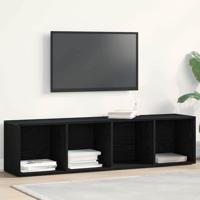 Boekenkast Zwart eiken 36 x 30 x 143 cm Bewerkt hout
