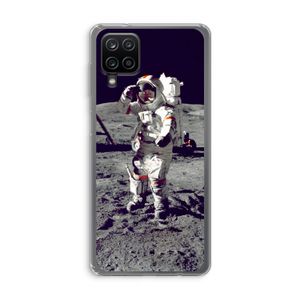 Spaceman: Samsung Galaxy A12 Transparant Hoesje
