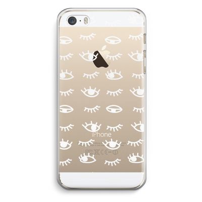 Eye pattern #3: iPhone 5 / 5S / SE Transparant Hoesje