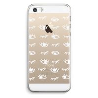 Eye pattern #3: iPhone 5 / 5S / SE Transparant Hoesje