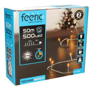 Kerstverlichting - warm wit - 50 meter - 500 led lampjes - transparant snoer