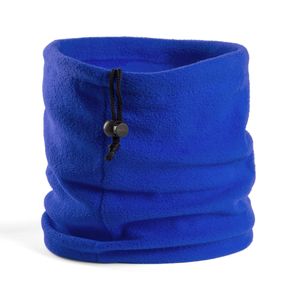 Fleece nekwarmer colsjaal windvanger blauw