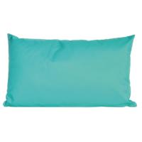 Buiten of tuin sier kussens - aqua blauw - 30 x 50 cm - binnen/buiten - tuinbank Buiten of tuin sier kussens - aqua blauw - 30 x 50 cm - binnen/buiten - tuinbank