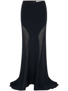 Dion Lee jupe longue à empiècements - Noir