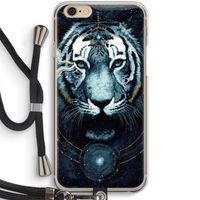 Darkness Tiger: iPhone 6 / 6S Transparant Hoesje met koord Darkness Tiger: iPhone 6 / 6S Transparant Hoesje met koord