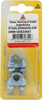Staaldr.klem verz 3mm 2st - Deltafix