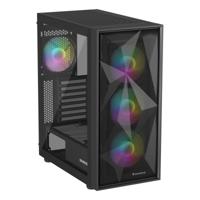ATX Semi-toren BehuizingGenesis Zwart