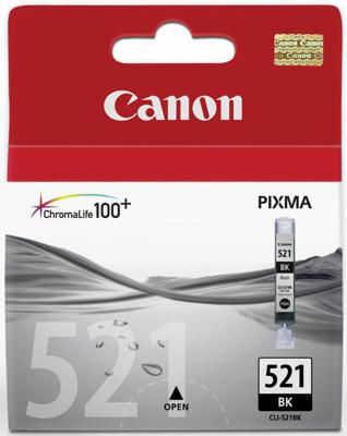 Canon inktcartridge CLI-521BK, 1.250 pagina&apos;s, OEM 2933B001, foto zwart