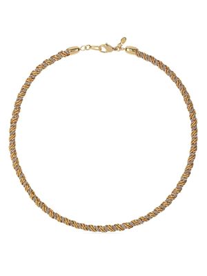 Monet Pre-Owned collier en chaîne à design bicolore (années 1980)