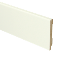 MDF Moderne plint 70x9 voorgelakt RAL9010 - lengte 240cm