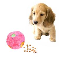 Pet voedsel dispenser piepende giggle Quack geluid opleiding speelgoed kauwen bal grootte: M bal diameter: 9.2 cm (roze)