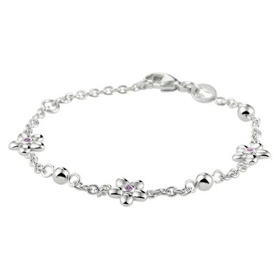 TFT Armband Zilver Bloem Zirkonia 1,8 mm 11 - 13 cm