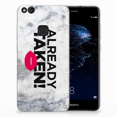 Huawei P10 Lite | Siliconen hoesje | met naam Already Taken White