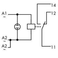 WAGO 789-508 Industrieel relais Nominale spanning: 230 V/AC Schakelstroom (max.): 12 A 1x wisselcontact 1 stuk(s) - thumbnail