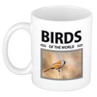 Baardmannetjes mok met dieren foto birds of the world - thumbnail