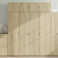 Opbergkast 80x42,5x225 cm bewerkt hout sonoma eikenkleurig