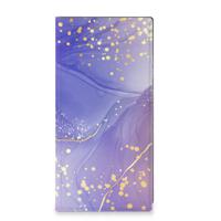 Bookcase voor Samsung Galaxy S24 Ultra Watercolor Paars