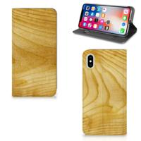 Apple iPhone Xs Max Book | Wallet Case | Licht Hout