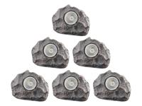LIVARNO home LED-solarlampen (6 stuks grijs)