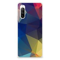 Sony Xperia 10 III | TPU Hoesje | Polygon Dark