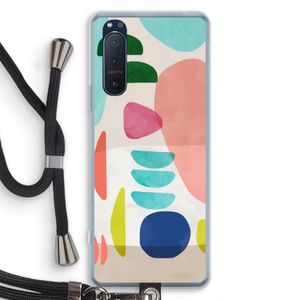 Bold Rounded Shapes: Sony Xperia 5 II Transparant Hoesje met koord