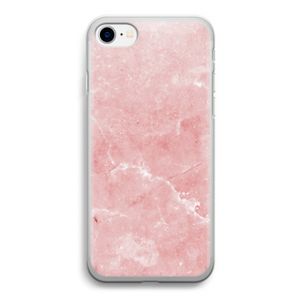 Roze marmer: iPhone SE 2020 Transparant Hoesje
