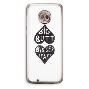 Big butt bigger heart: Motorola Moto G6 Transparant Hoesje