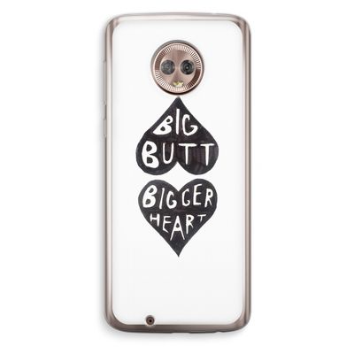 Big butt bigger heart: Motorola Moto G6 Transparant Hoesje