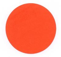 Etiket 100 mm rond fluor rood 1000 rol