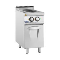 Commerciële elektrische kookplaat - 5.2 kW - 2 platen - onderkast - Royal Catering