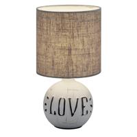 Trio Landelijke schemerlampEsna Love 16cm grijs - R50661025