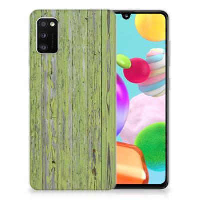 Samsung Galaxy A41 | Bumper Hoesje | Green Wood