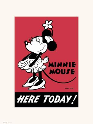 Kunstdruk Disney - Minnie 90 II 30x40cm