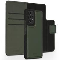 Accezz Premium Leather 2 in 1 Wallet Book Case voor  Samsung Galaxy A53 Telefoonhoesje Groen - thumbnail