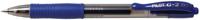 Pilot roller intrekbare Gelpen G-2 blauw