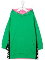 Stella McCartney Kids robe-sweat à design colour block - Vert - thumbnail