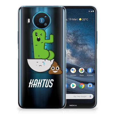 Nokia 8.3 Telefoonhoesje met Naam Cactus Poo