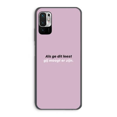 gij moogt er zijn: Xiaomi Redmi Note 10 5G Transparant Hoesje