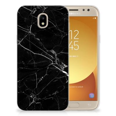 Samsung Galaxy J5 2017 | TPU | Siliconen hoesje | Marmer Zwart - Origineel Cadeau Vader