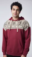 ID - Herenhoodie - Bordeaux - Sweatshirt