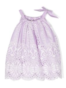 ZIMMERMANN Kids blouse sans manches à design perforé - Violet