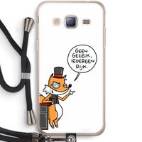 Geen Gezeik: Samsung Galaxy J3 (2016) Transparant Hoesje met koord