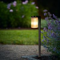 Set van 6 Aurora LED Solar Tuinlamp Zwart Set van 6 Aurora LED Solar Tuinlamp Zwart