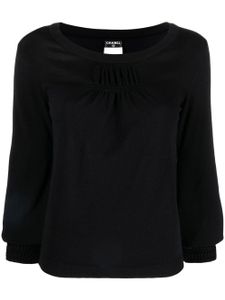 CHANEL Pre-Owned blouse à fronces (2008) - Noir